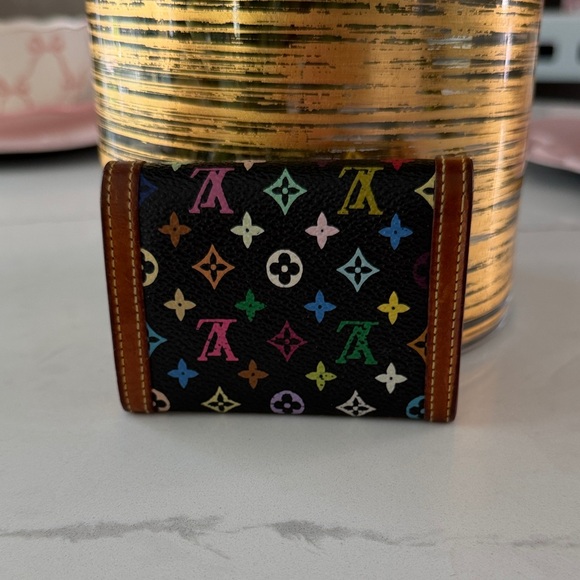 Louis Vuitton Black Multicolor Monogram Wallet - Picture 2 of 5